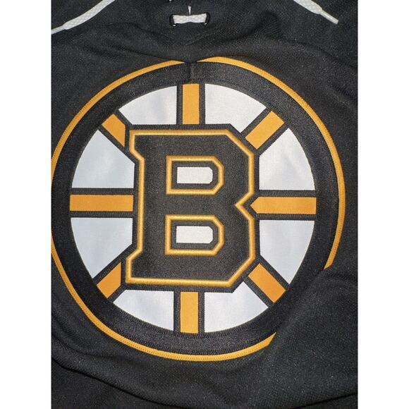 NWT Boston Bruins Jersey Mens 46 S Adidas PRIMEGREEN NHL BLACK AND YELLOW - Picture 4 of 16
